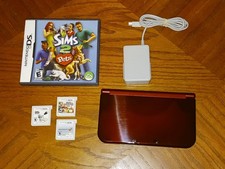 New Nintendo 3DS XL Red RED-001 Console w/ 4 ...