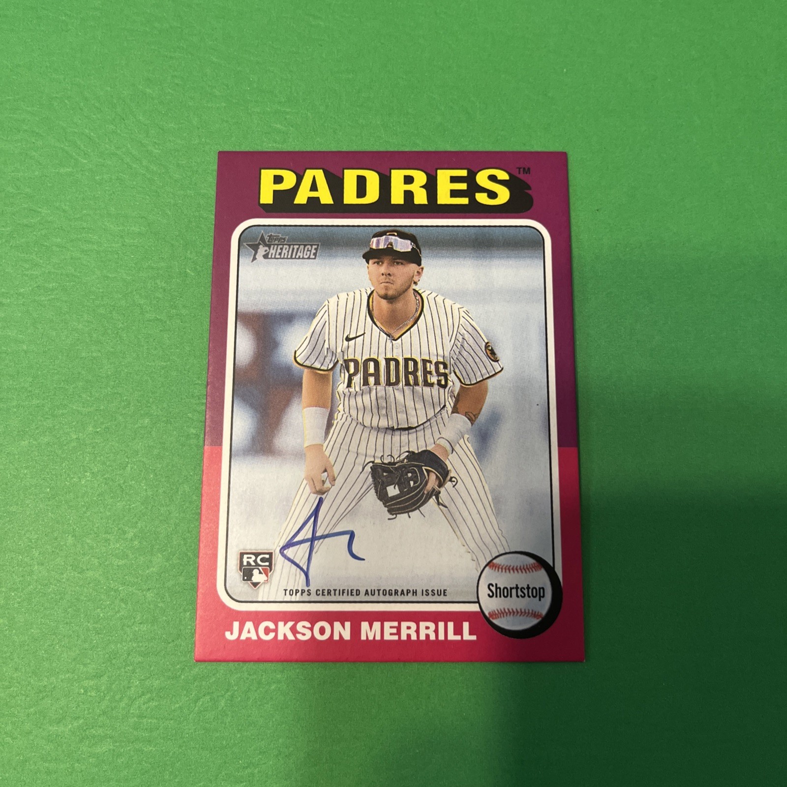Jackson Merrill 2024 Topps Heritage High Number #ROA-JM Real One