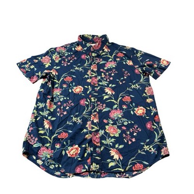 Ralph Lauren Denim & Supply Blue Floral Men s S/S Button Front Size L
