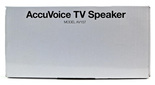 AccuVoice TV Speaker AV157 ZVOX Dialogue Clarifying Sound Bar NEW Sealed - Picture 15 of 16