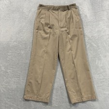 Di Borgo Italy Dress Pants Men's 33 x 27 Beige Tan Khaki Vintage Formal Workwear