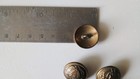 LOT of 6 Vintage Metal Embossed Eagle Shield Coat of Arms 21mm Round Button EUC — photo 3