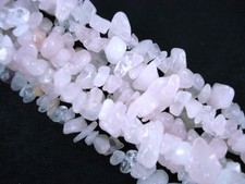 Rose Quartz Drilled Chips 80cm Strand DIY Jewellery Bracelets Necklaces