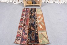 Decorative Rug, 1.7x3.4 ft Red Plant Pattern