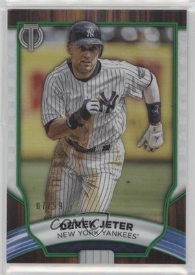 2022 Topps Tribute Green 7/99 Derek Jeter #15 HOF 0l1