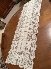 Vintage Table Runner or Dresser Scarf LACE