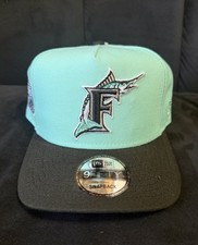 Florida Marlins Teal 950 New Era Snapback Hat Cap 9fifty Miami 1993 Rare Diamond