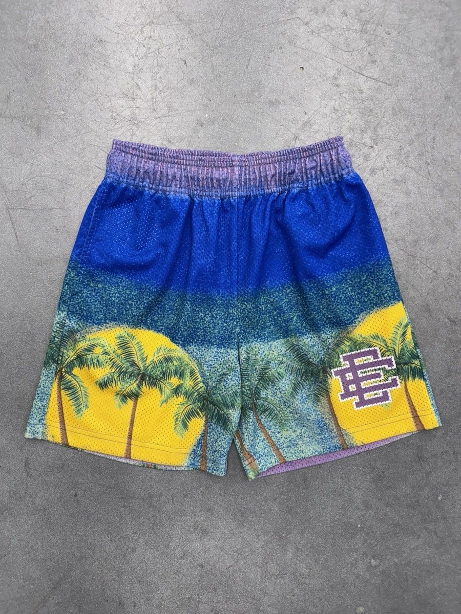 SS21 Eric Emanuel EE Palm Trees Basic Short Size Small | eBay