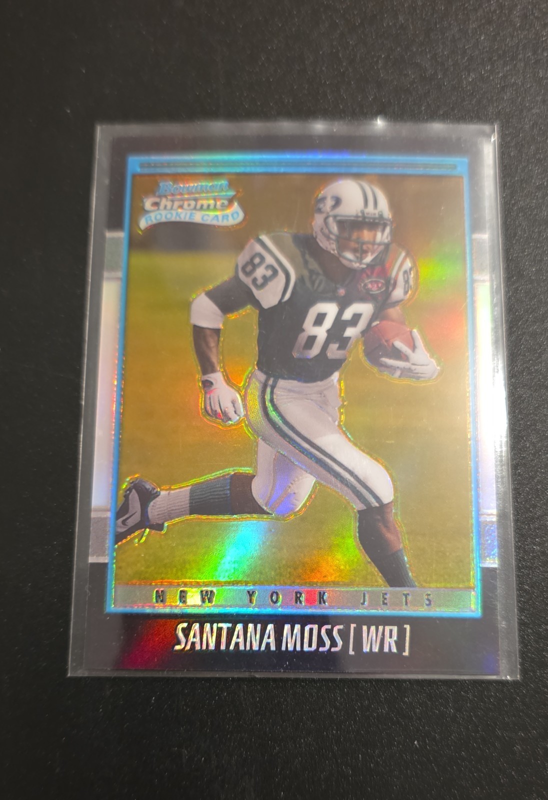 2001 Bowman Chrome - Rookie Refractor Santana Moss #178 Gold Refractor /99 (RC)