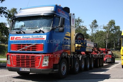 LKW Foto Volvo FH Schwerlasttransporter Deutschland blau Usinger-Trombett #m5fy
