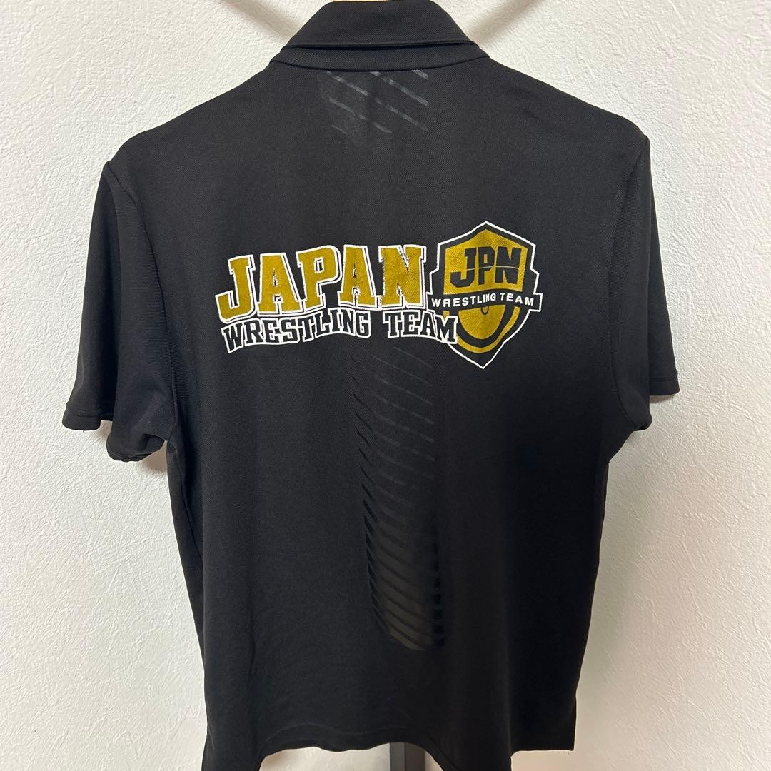 ASICS JAPAN Wrestling Team Polo Shirt 2XL Black Rare JPN Logo | eBay