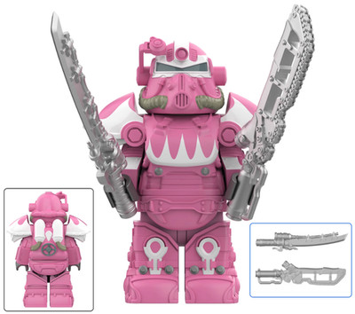 Fallout T-51 Power Armor Hot Rod Hot Pink Figur