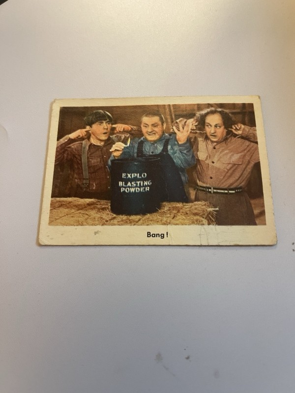 1959 Fleer The Three Stooges #73 Rare Authentic White Back Trading Card