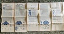 5 Vtg Alice Brooks, Laura Wheeler CROCHET Emb...