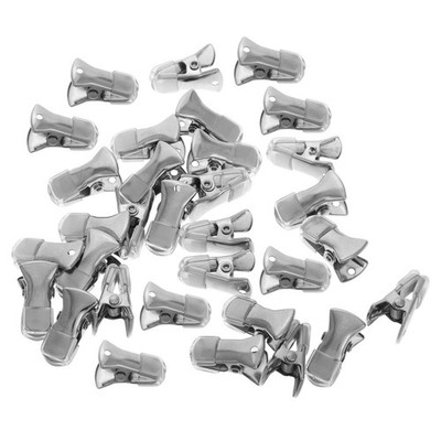 60 Pcs Mini-Metallclip Kleine Krokodilklemmen ID -Abzeichenhalter