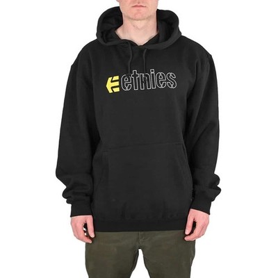Etnies Ecorp Pullover Hoodie - Schwarz/Weiß/Gelb