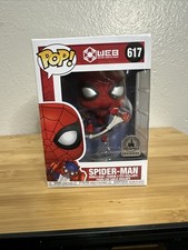 RARE Disney Parks Exclusive Sticker Funko Pop! 617 Marvel Spider-Man W/ Protect