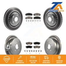 [Front+Rear] Coat Brake Rotor Ceramic Pad Kit For Toyota Sienna Highlander Lexus