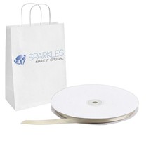 Satin Ribbon 3/8" Wide 100 Yd Yard Roll - Light Brown - Solid Reels Party nx