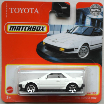 Matchbox 1984 Toyota MR2 weiß Scheinwerfer geschlossen Neu/OVP Sportwagen MBX 84