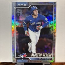 2026 Topps Series 1 #2 Daulton Varsho - Topps Foil Pattern - Toronto Blue Jays