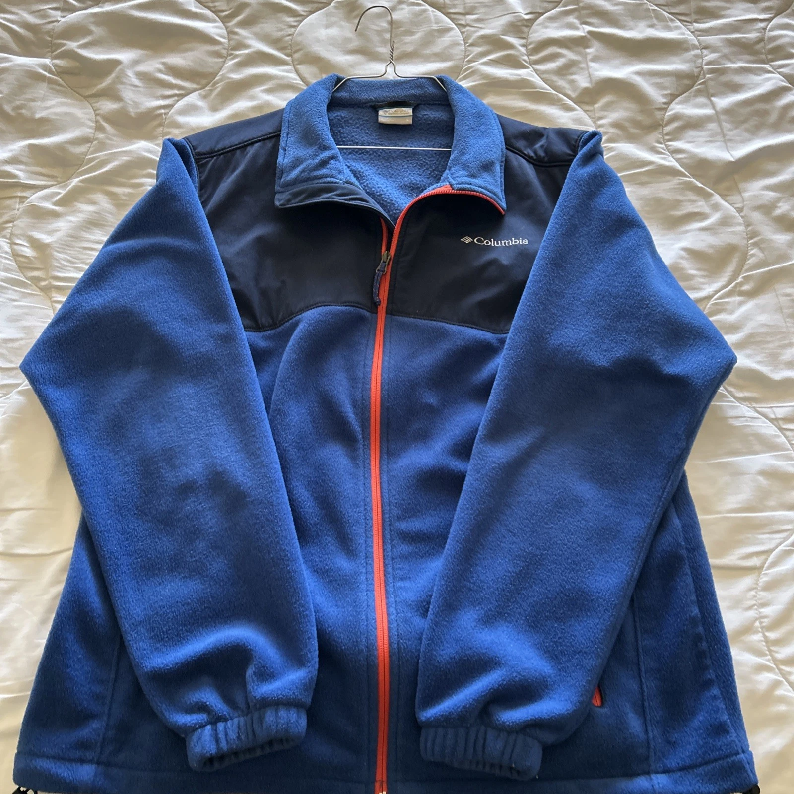 mens columbia fleece zip up jacket
