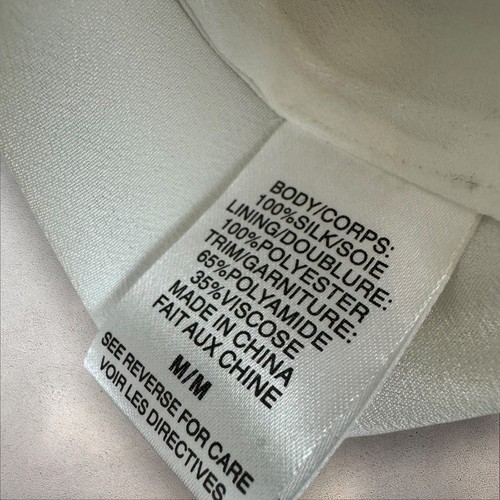 Cami NYC Women’s The Racer Charmeuse Camisole White Silk Lace Size M - Picture 5 of 7