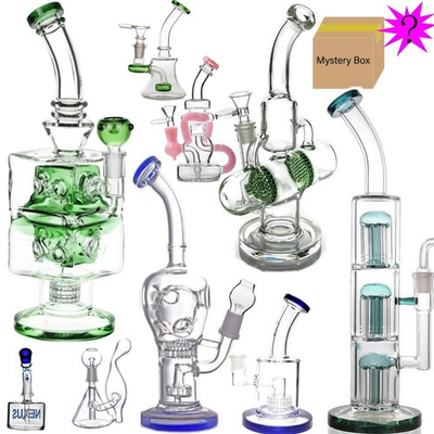 #ad Blind Box Random Style Glass bong Water Pipe recycle rig Smoking Rig Hookah 1pcs $18.99