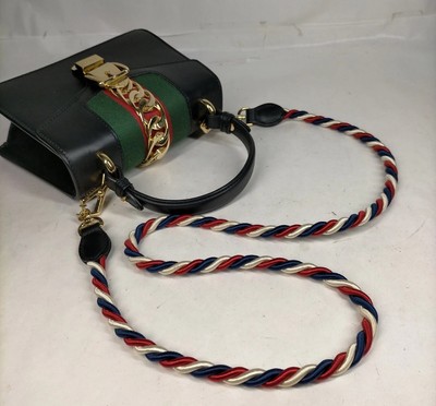 Gucci Hand Bag Sherry Line Black Leather Authentic | eBay