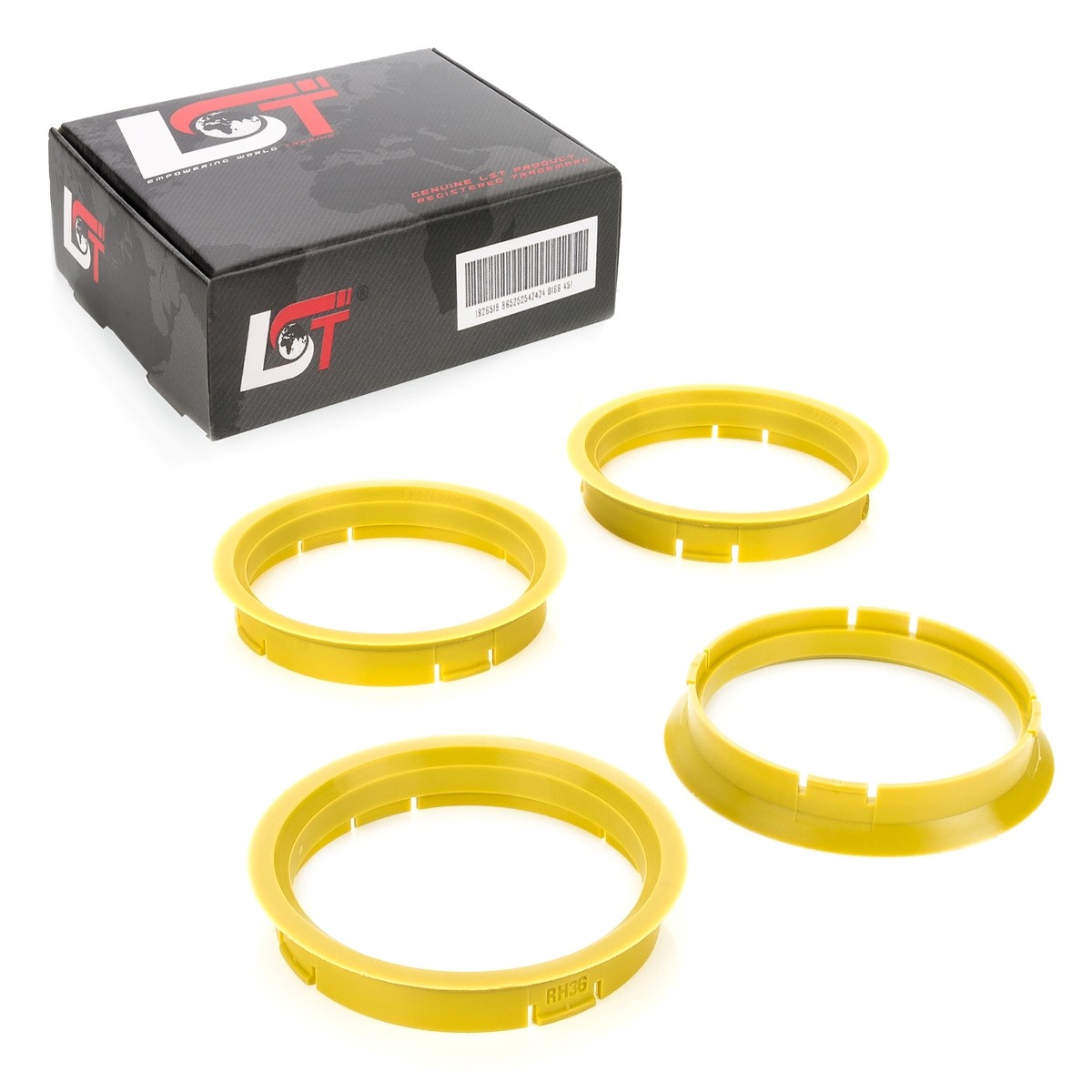 4x Centering Spacers Aluminum Wheels Ø 66.6 - 72.5 mm for AUDI A1 A2 A3 A5 A7 A8