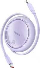 Baseus - Free2Pull Mini 100W Retractable USB C Cable Fast Charging for iPhone...