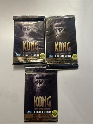 Kong The 8th Wonder of the World 2006 trading Card packs LOT of 3!