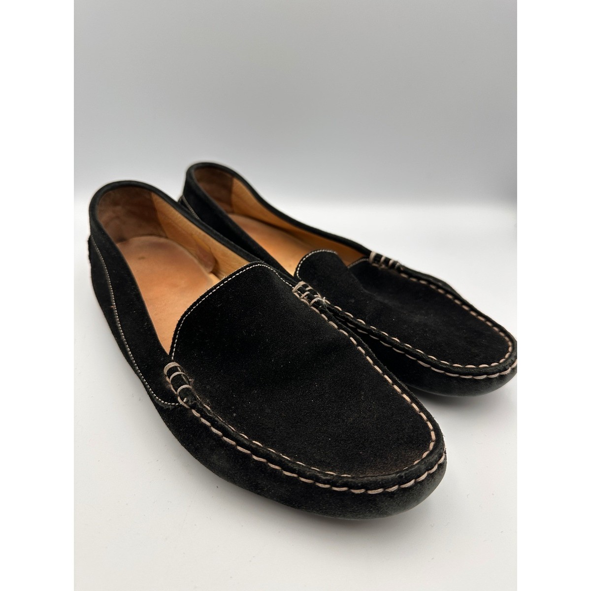 M. Gemi The Felize Italian Black Suede Driving Moccasin 