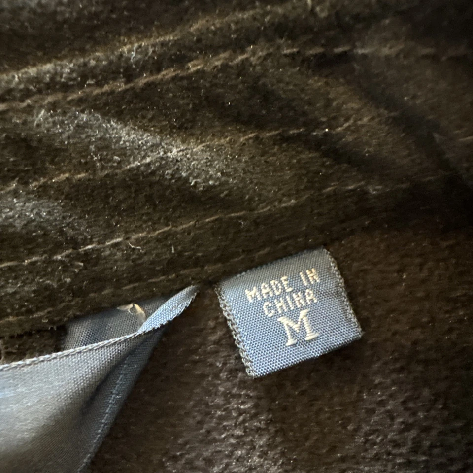 Chaqueta De Colección Polo Ralph Lauren Bi-Swing Para Hombres XL Cuero Gamuza Negra Foto 4 de 4