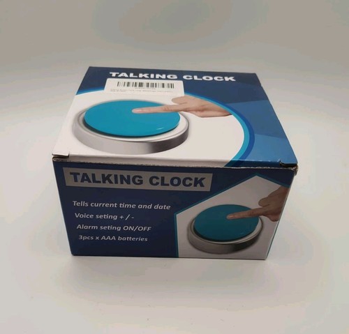 Extra Large Talking Button Clock for The Blind, Elderly or Visually impaired NEW