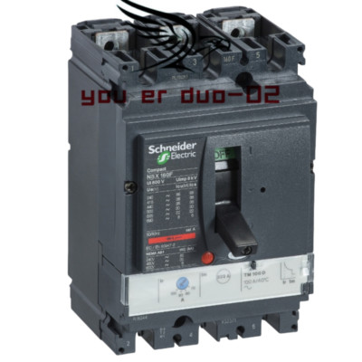 Schneider Molded Case Circuit Breaker LV429841 Compact NSX100N TM80D 3P3D MCCB