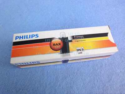 10pcs PHILIPS 12598 12V 1.2W BAX8.5d/2 premium signaling lamp car light bulb