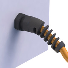 Standard Nylon Spiral Cable Gland Black - Thread size M12 x 1.5