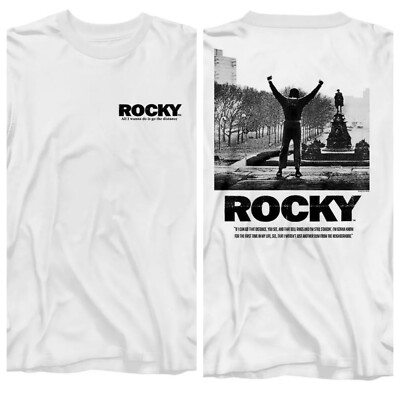 Rocky Balboa Movie Long Sleeve T-Shirt 2 Side One In A Million ITALIAN STALLION