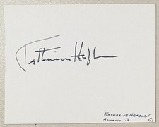 Katharine Hepburn Signed Autographed 4 x 5.5 Vintage Album Page Beckett BAS LOA