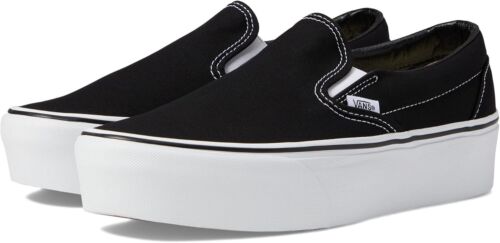 Zapatillas deportivas clásicas de plataforma de lona con forma de pila sin cordones para mujer Vans - Imagen 2 de 13