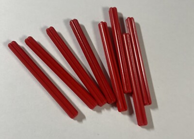8x LEGO Cross Bar Technic Axle 6L 3706 Red Red 4191526 6130002