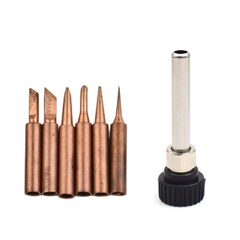 7pcs Accessories 900M-T-B 900M-T-I 900M-T-3C Copper Hand Tool Handle Set