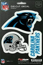 New NFL Carolina Panthers Team ProMark Die-Cut Decal Stickers 3-Pack