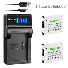 Kastar Battery  Charger for Canon NB-11L Powershot A2400 A2500 A2600 A400 A4050