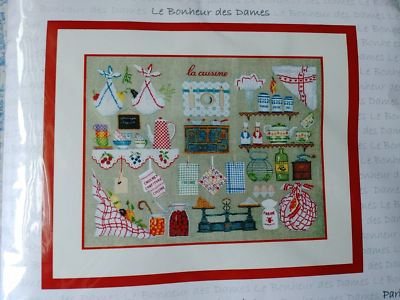 Le Bonheur Kreuzstich Set - Eislauftänzer Motiv 12x15cm