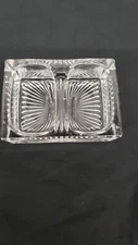 Vintage Pressed Glass Open Double Salt Cellar 4"x3"
