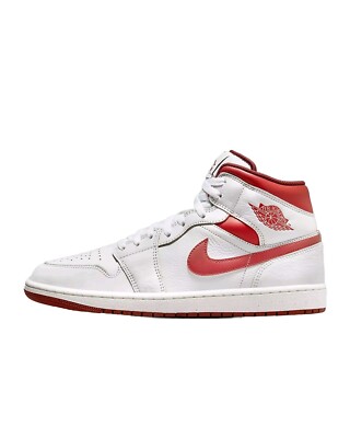 Nike Air Jordan 1 Mid SEホワイト/レッド New Nike Air Jordan 1 Mid SE White/Lobster-Dune Red-Sail