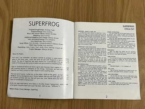 Team17 Superfrog Vintage 1993 Amiga Game - Rare Working -👽👾Retro Gift Idea👾👽 - Afbeelding 16 van 24
