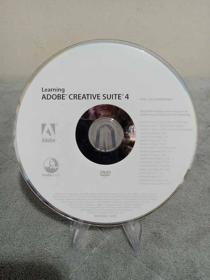 Adobe CS4 Design Premium Mac OS Photoshop Illustrator Indesign Acrobat 9 Pro - Image 4 of 4